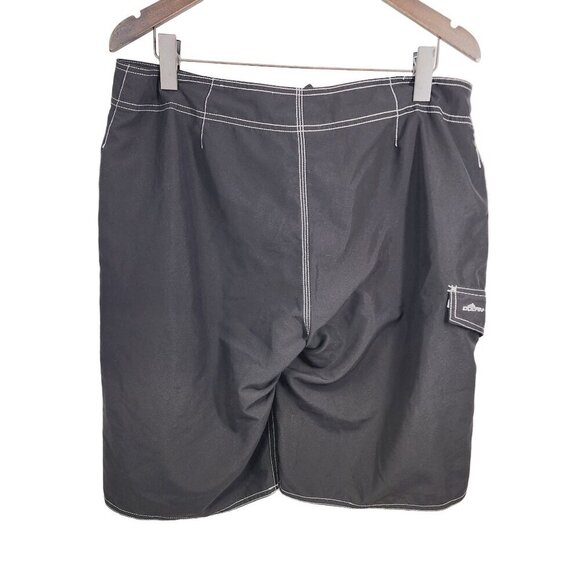 Dolfin Black Swim‎ Board Shorts Men's Size 36 Black - Picture 2 of 8